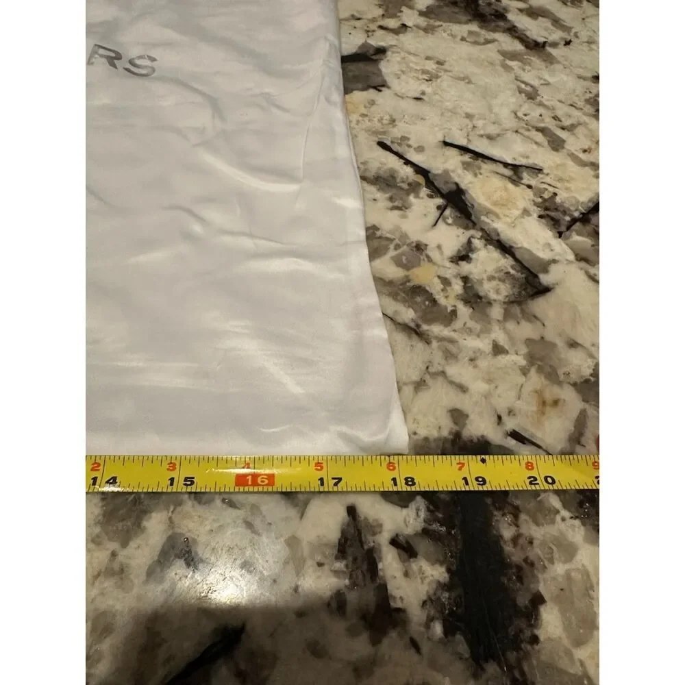 Michael Kors with Logo White Satin Drawstring Dust Bag 18x18